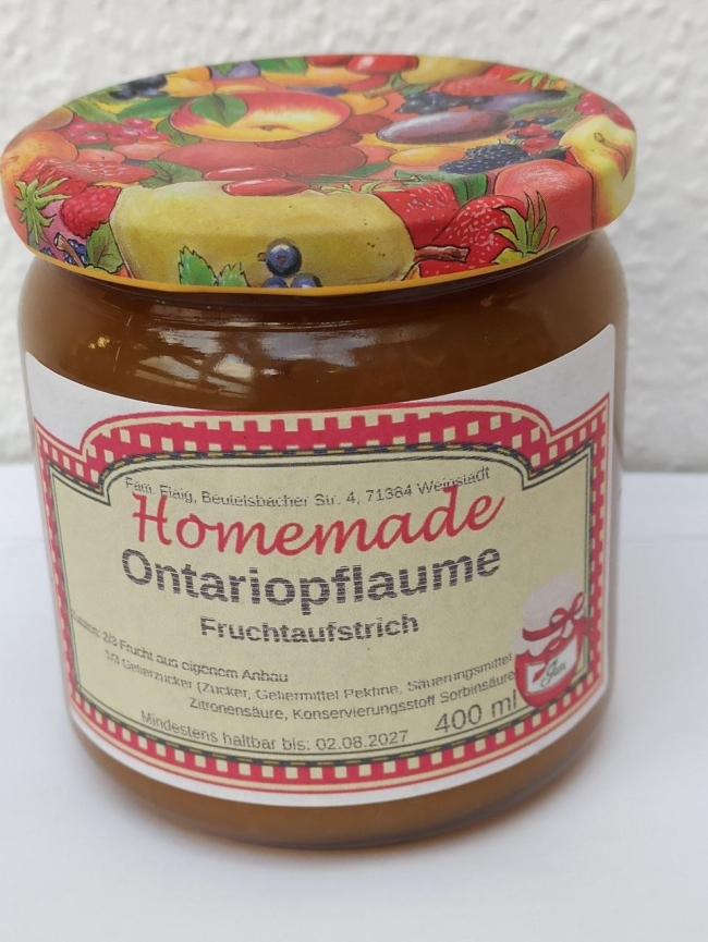 Fruchtaufstrich Ontariopflaume 400 ml