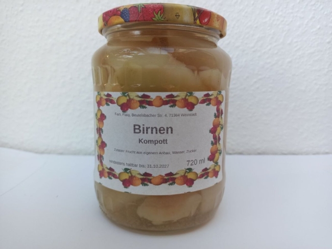 Birnen-Kompott 720ml